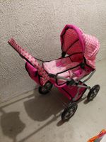 Rosa Puppenwagen mit Tasche für kleine Prinzessinnen👑