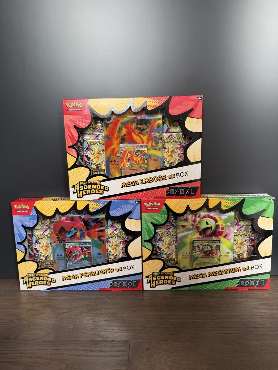 Pokémon Carte collezionabili: 3x Pokemon Ascended Heroes EX Box - EN – Nuovo e nell'imballaggio originale da Schaffhausen venduto da solequart