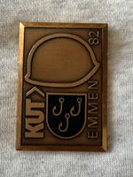 Vintage Metal-Emblem Fasnacht Emmen 1982 KUT - Faude Gipping