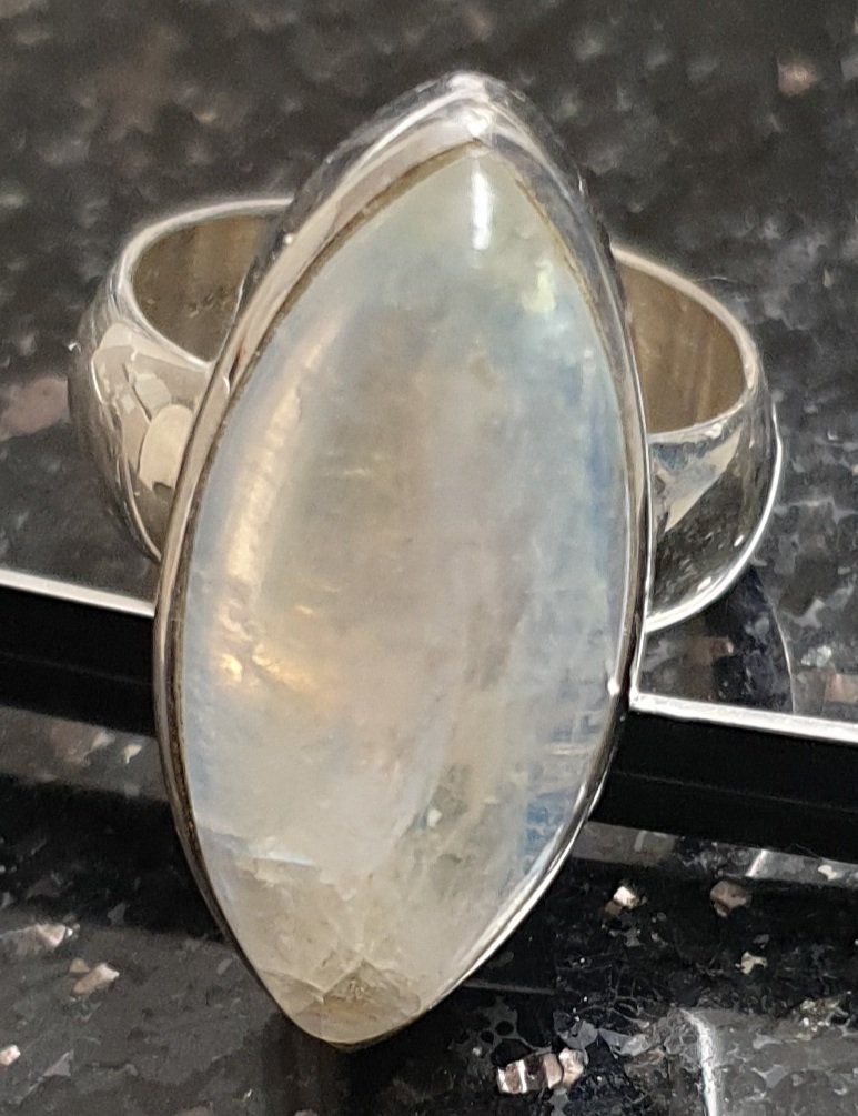 Anelli: Wunderschöner Silber Ring 925 mit Monstein – Nuovo e nell'imballaggio originale da Füllinsdorf venduto da Sternenblick19 2