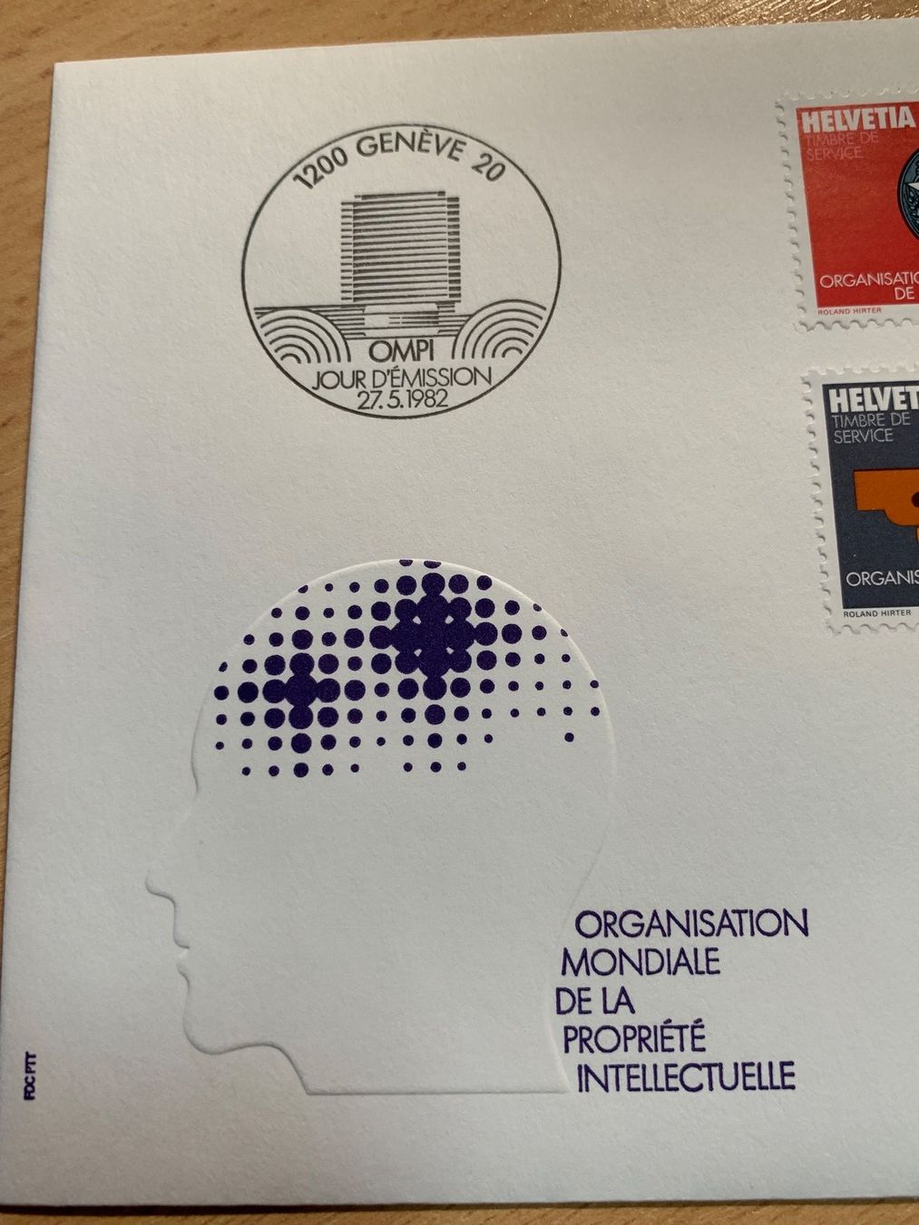 Alle Briefmarken: OMPI Ersttagsbrief 27.5.1982 Genf – Gebraucht aus Ibach von lisch3 1
