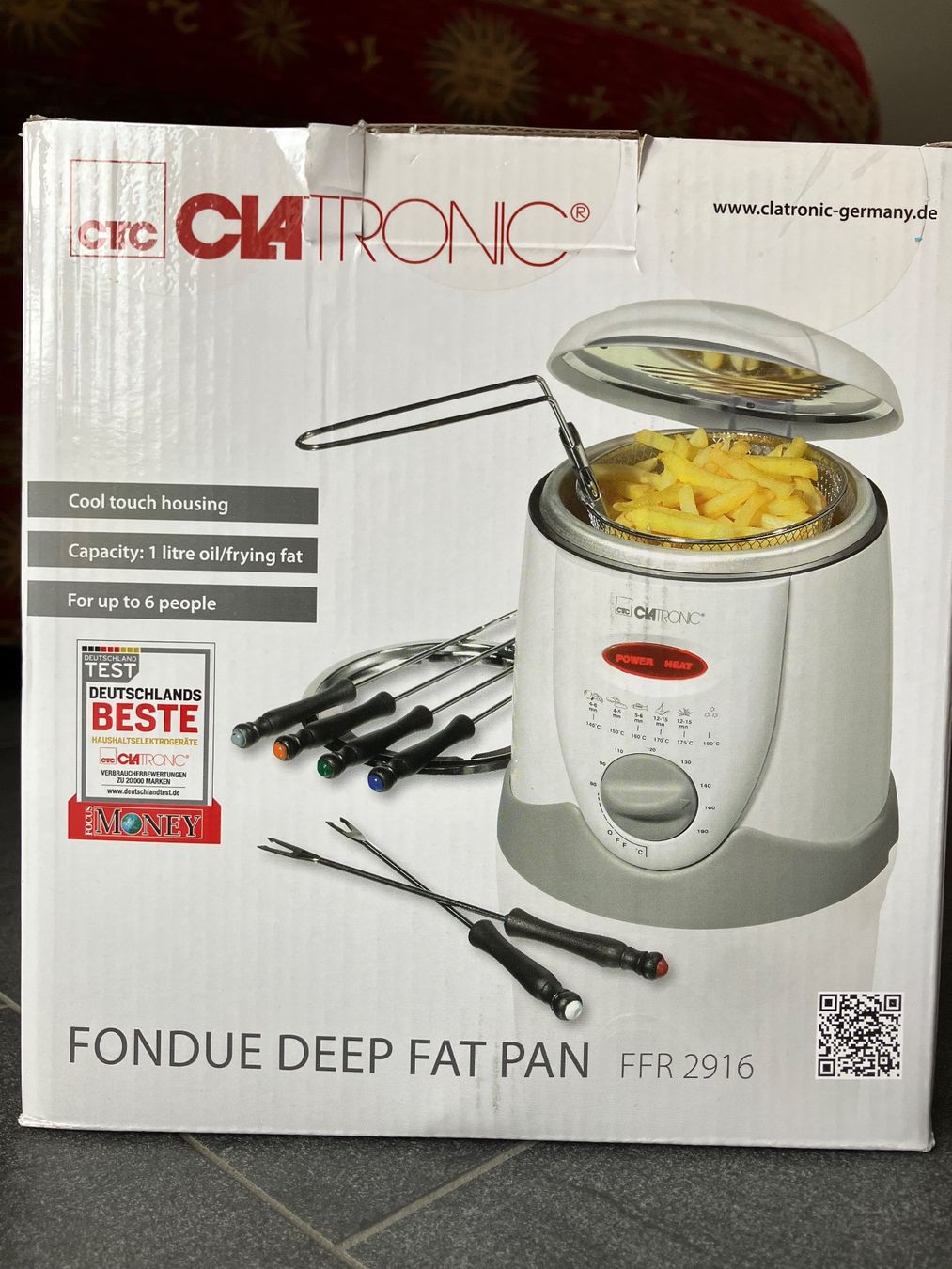 Appareils de cuisine: Fritteuse Clatronic FFR 2916 neu mit Zubehör – Neuf avec emballage d'origine à Münchenwiler par reneporchet 1