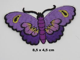 SCHMETTERLING - Aufnäher - Aufbügler - Stickerei - 8,5x4,5cm