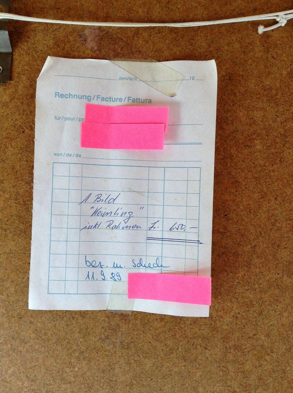 Foto & Immagini: Seidenbild, Der Keimling. sig. Lötscher – Usato da Alpnach Dorf venduto da MZ001 4