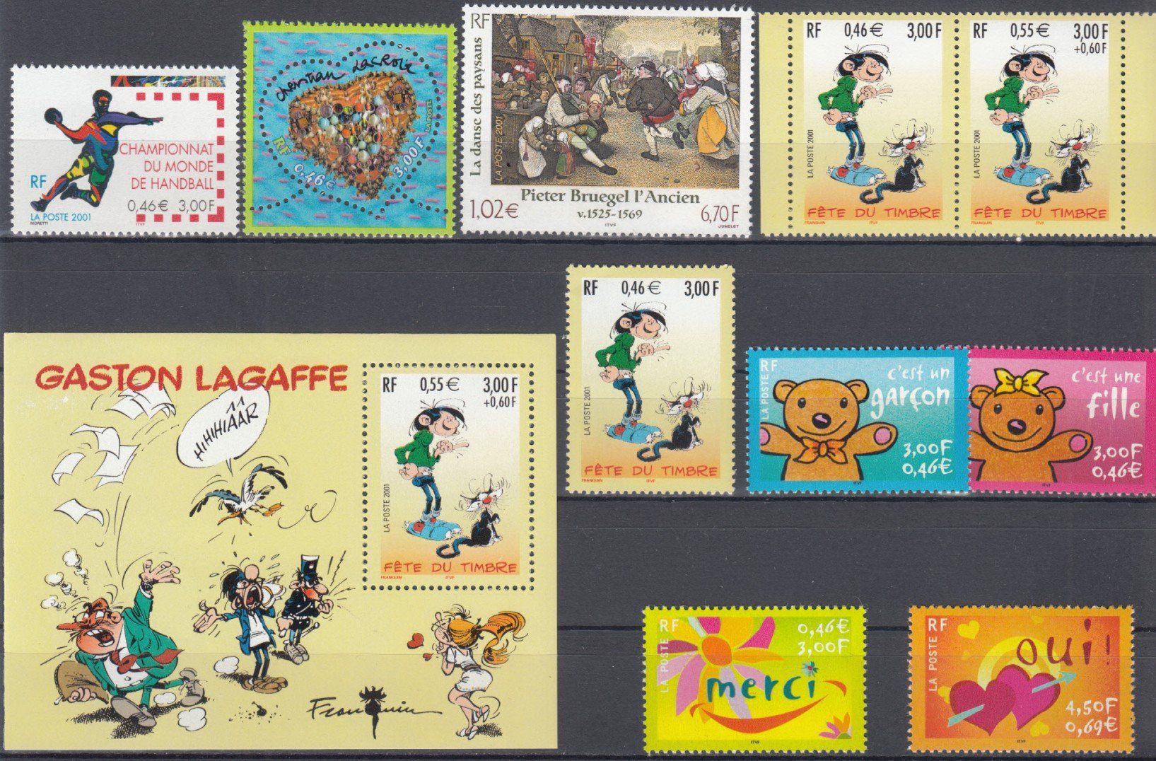 Tous les timbres: Frankreich 2001 postfrisch – D'occasion à Bürglen TG par StampGraf 1