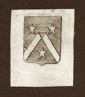 Ex-libris héraldique Baron Antoine-Isaac SILVESTRE DE SACY