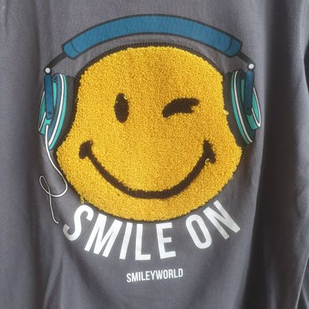 🐸 MEGA COOLER SMILEY PULLOVER Gr. 140 100% Baumwolle