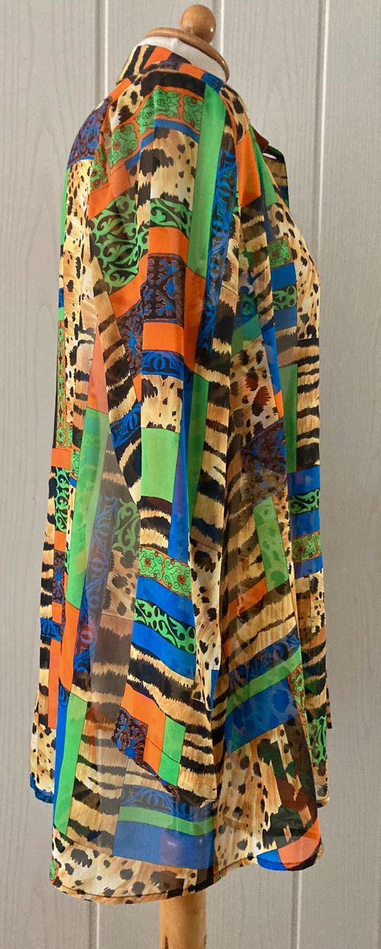 Camicette: Neu: Bluse 100% Seide - Chiffon Gr.L /44 – Nuovo (secondo la descrizione) da Stetten AG venduto da Hanya 2