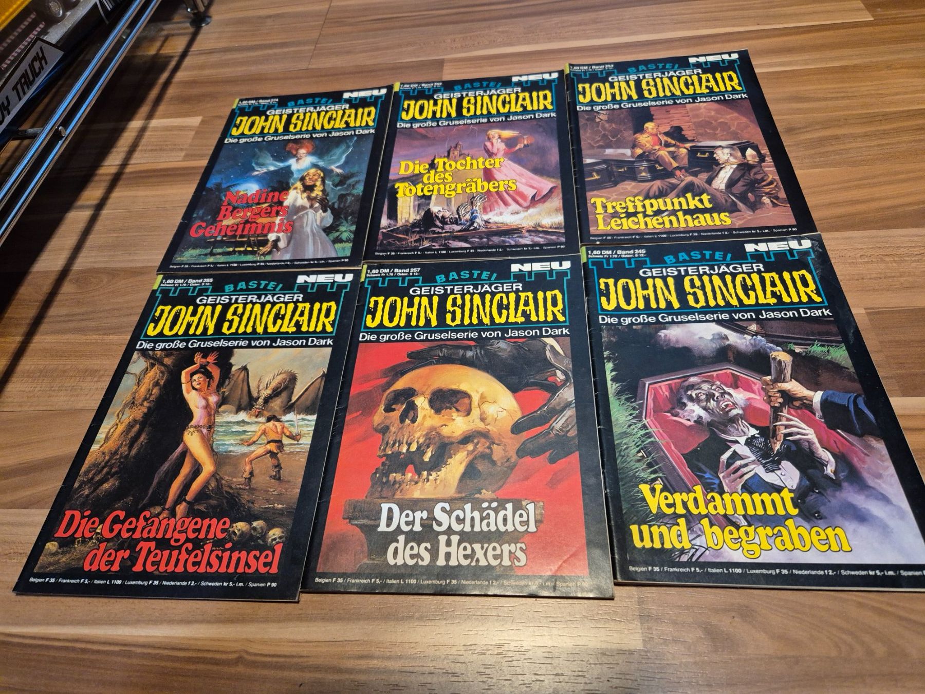 Libri: John Sinclair Grusel Romane Sammlung - 6 Stück B – Usato da Schwarzenburg venduto da Flamingo07