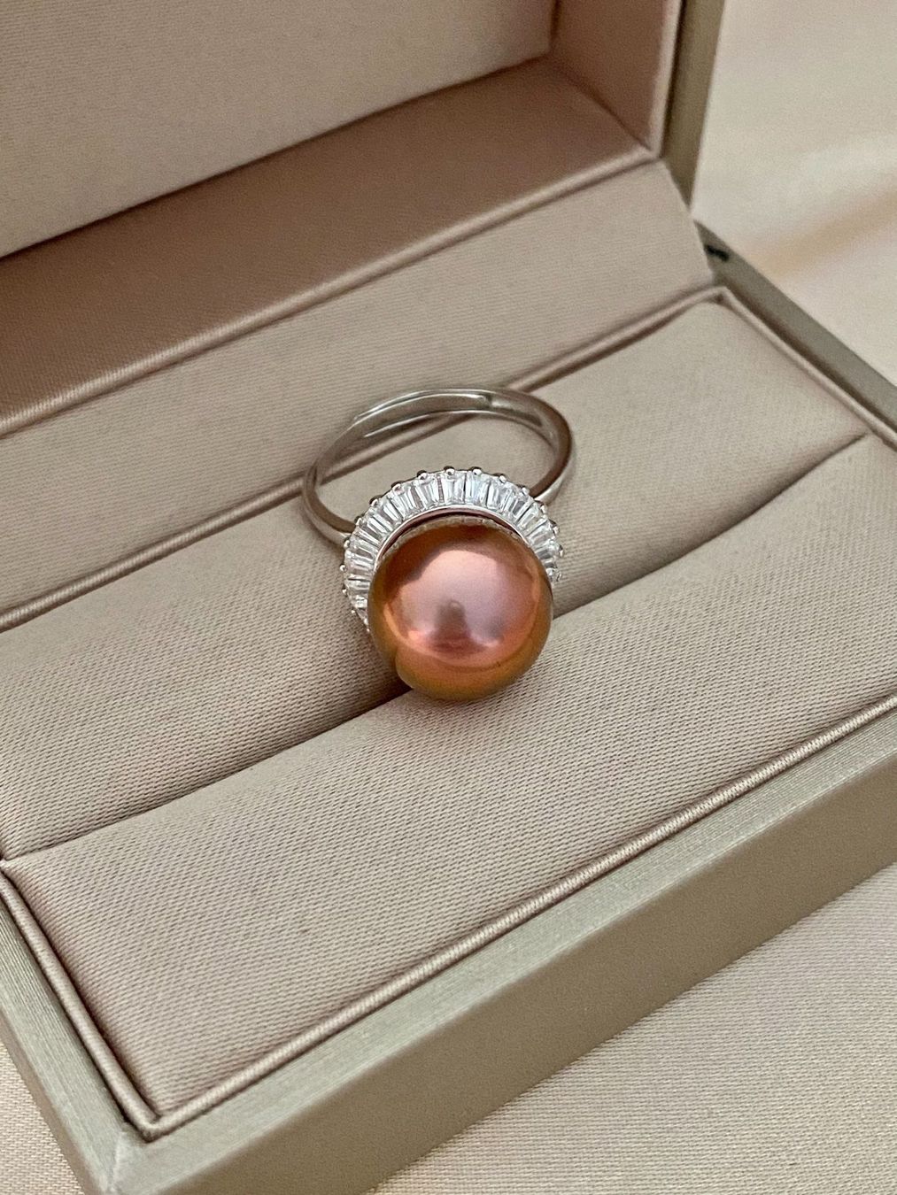 Anelli: Top Qualität Süsswasserperle Ring – Nuovo e nell'imballaggio originale da Sarnen venduto da Yingsperlen2 1