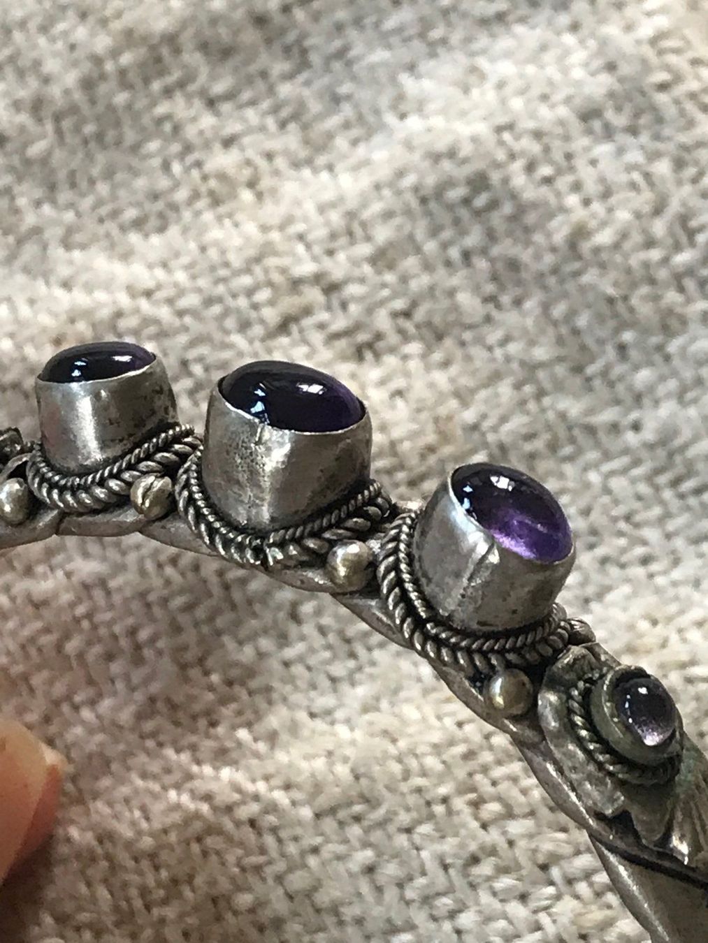 Bracciali & Braccialetti: Armreif Armspange Amethyst Silber Boho – Usato da Wald ZH venduto da rotschmuddl 6