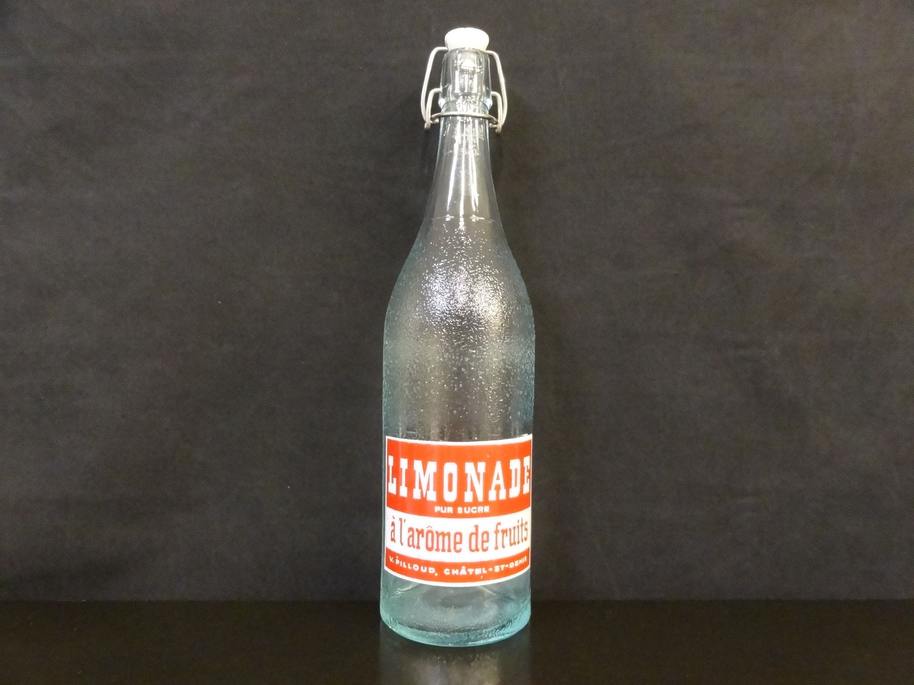 Gläser, Krüge & Flaschen: Flasche LIMONADE PUR SUCRE V. PILLOUD CHÂTEL-ST-DENIS 1950 – Gebraucht aus Kerzers von Flaschenposten