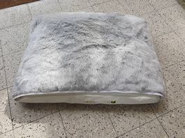Doguis HUndekissen (weiss mit grauerfelldecke)