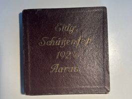 Schützenmedaille Aarau 1924 Bronze im Originaletui