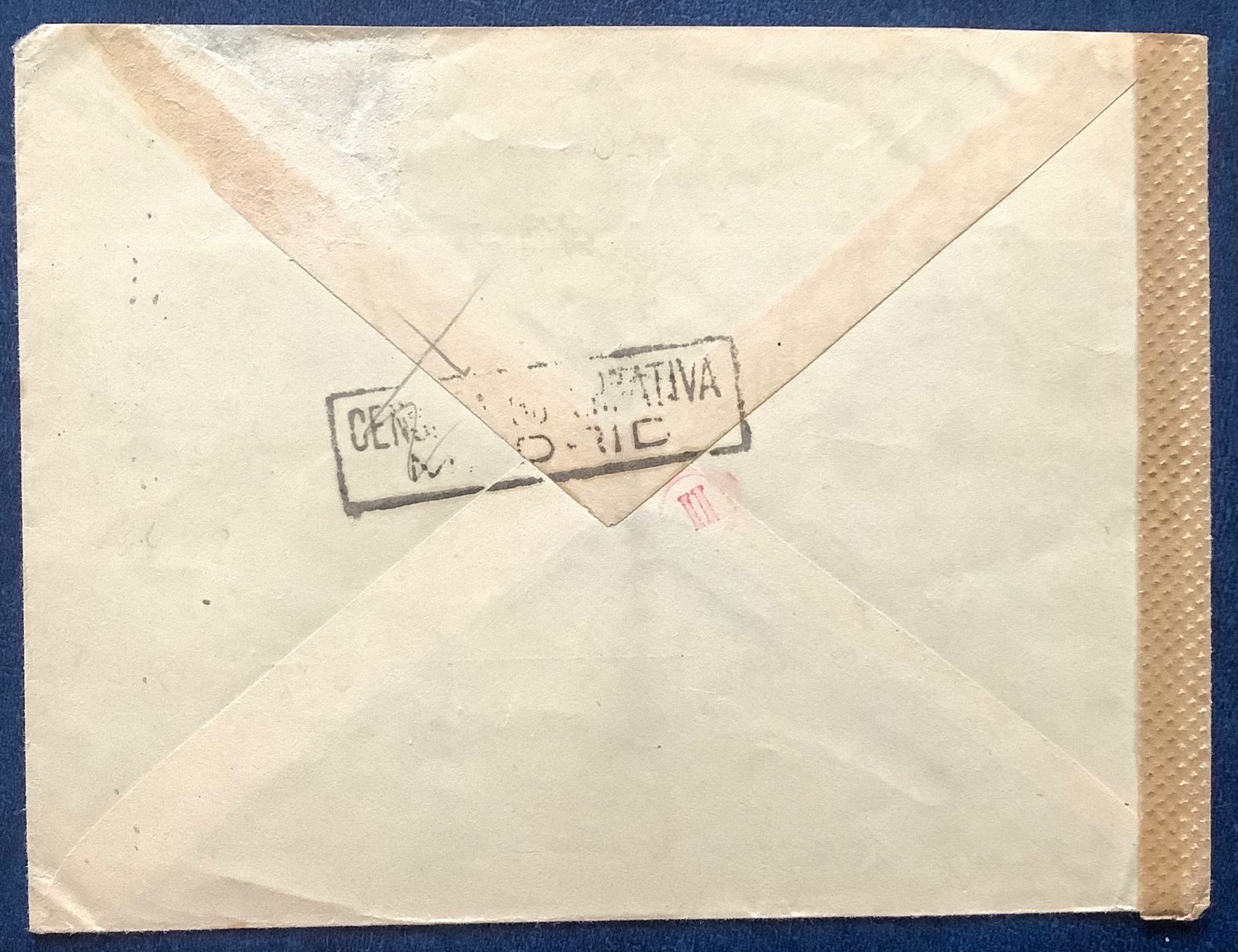 Tutti i francobolli: 1943 Spanien Flugpost Doppel Zensur DR- Span.Madrid / Berlin – Usato da Liestal venduto da Skunk02 1