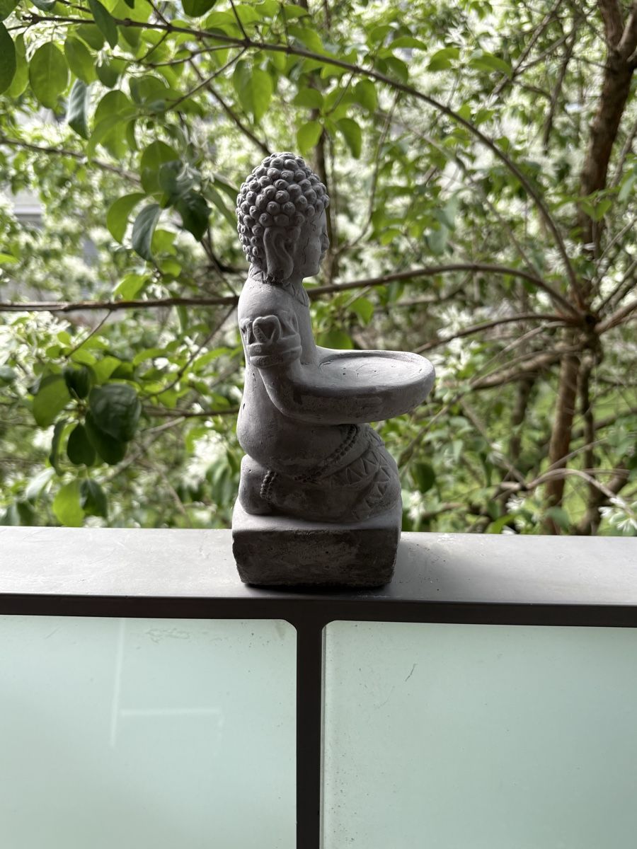 Sculture & Statue: Stone Buddha Candle Holder Statue Decor Zen – Usato da Genève venduto da ton_h779 6