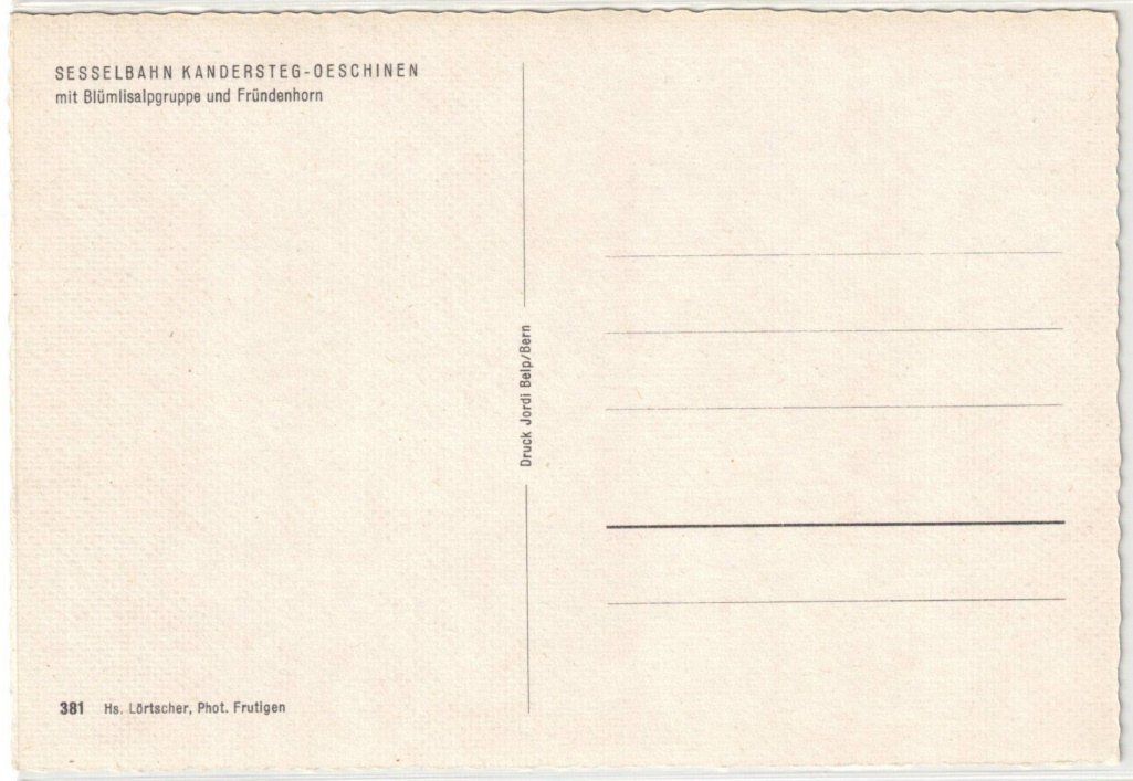 Cartes postales: Kandersteg mit Blümlisalp – D'occasion à Binningen par Mountainrider 1