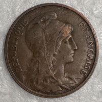 5-Centimes-Münze (Typ Daniel Dupuis) aus Bronze, 1903