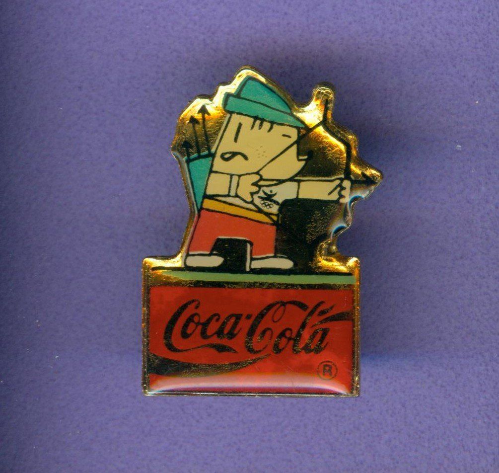 Coca-Cola Placchette & Badge: Coca Cola  Barcelona '92  Maskottchen – Usato da Winterthur venduto da Sammleroase