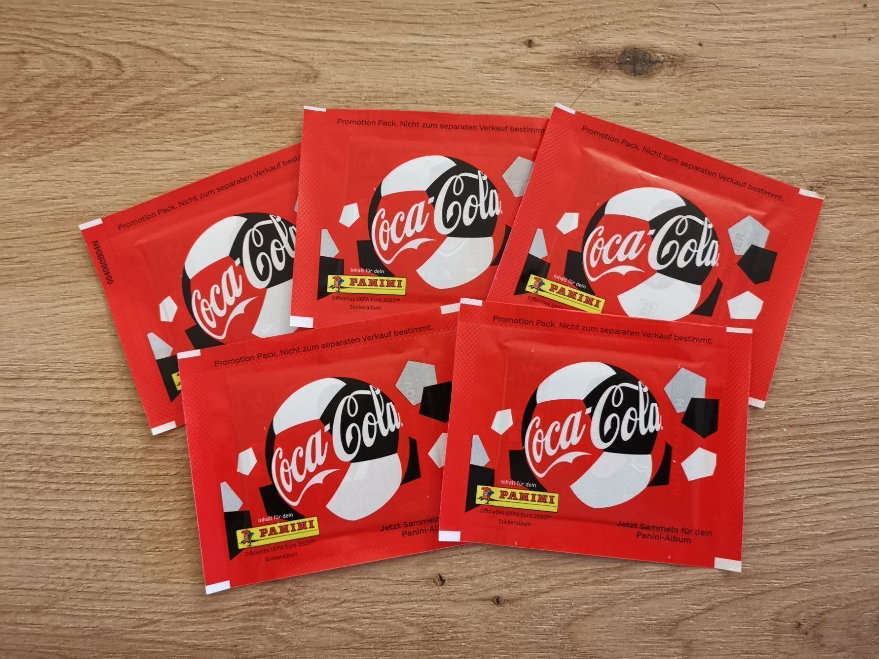 Panini Carte collezionabili: 5x Panini Coca Cola Pack – Nuovo (secondo la descrizione) da Ettingen venduto da flo1988