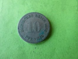 Dt. Reich 1889 F, 10 Pfennig
