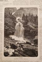 Giessbachfall  -  Brienz  -  Berner Oberland   -   1876