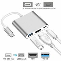 USB-C HUB auf HDMi, USB-3 und USB-C