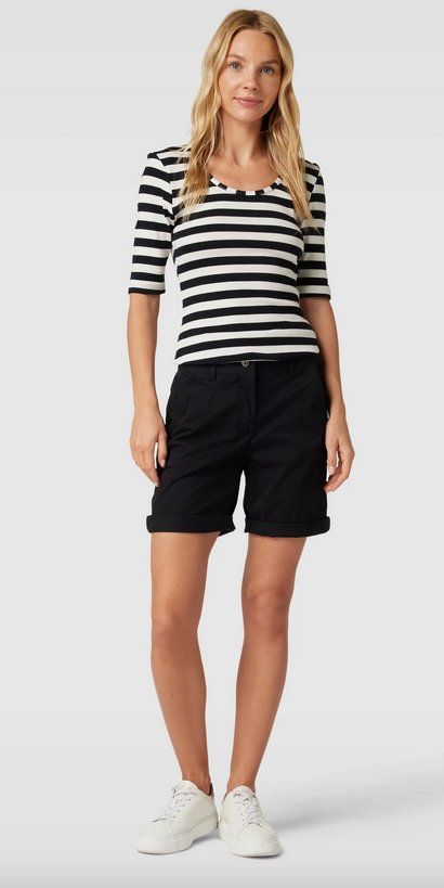 Tom Tailor Pantaloni: Tom Tailor, Chino Bermudas, schwarz, Gr. 36 – Nuovo (secondo la descrizione) da Zürich venduto da fbsm 2