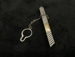 Krawattennadel Silber 925 Gold 750