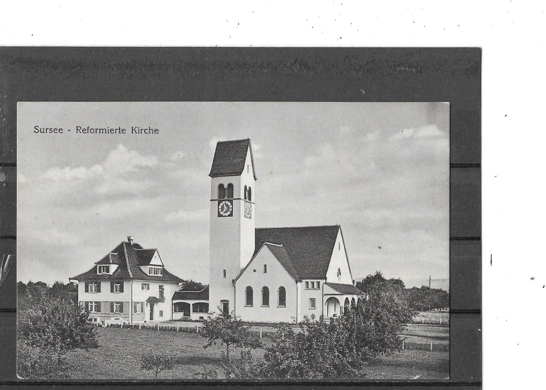 Cartoline postali: LU Sursee 1916 Reformierte Kirche – Usato da Schocherswil venduto da Wilare