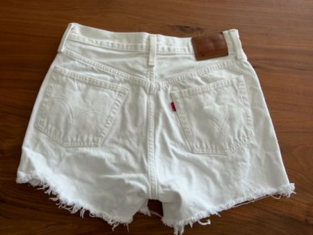 Levi's Premium 501s Jeans-Shorts Weiss Gr. 28 neuwertig