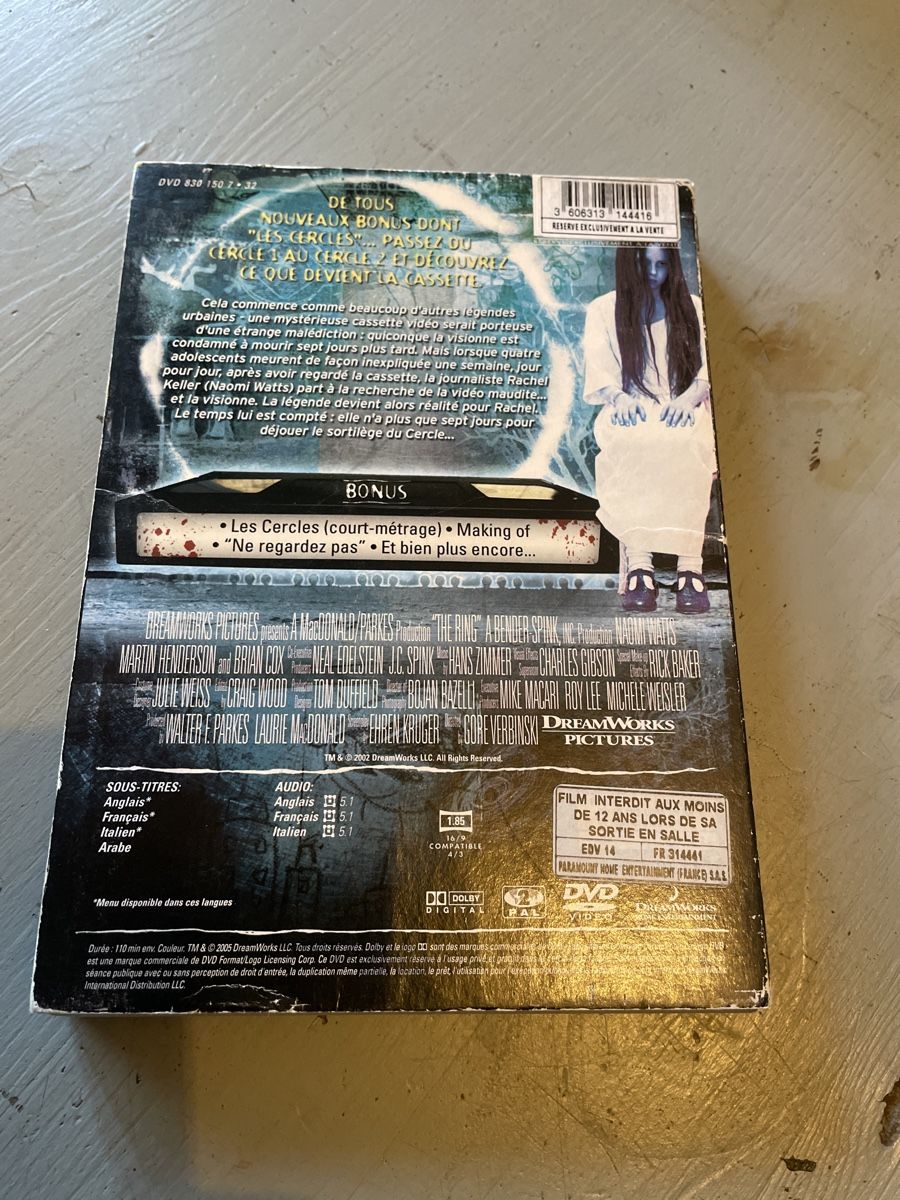 Tous les DVDs: DVD le cercle  – D'occasion à moudon par faucheur2 1