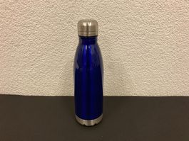 Isolierflasche aus Edelstahl, doppelwandig, 500 ml, blau