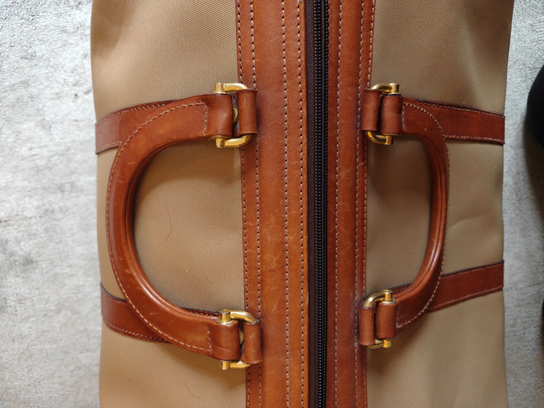 Lanvin Borse: Lanvin weekender tote travel bag zip pockets leather handles – Usato da Geneve venduto da readycat 6