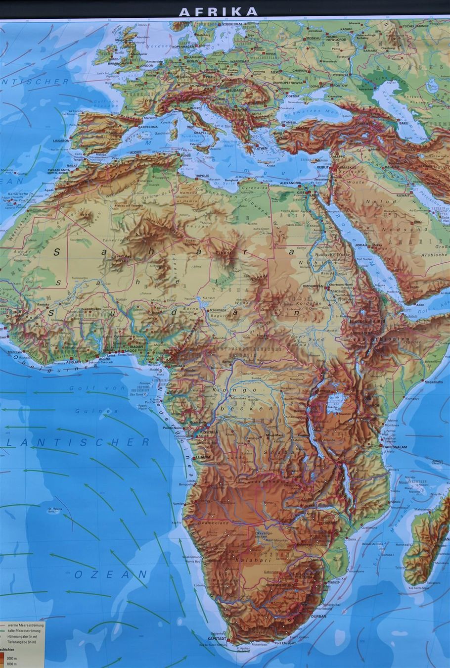 Cartine & Atlanti: XL Schulwandkarte "Afrika" – Usato da Birrwil venduto da brandschatz_birrwil 1