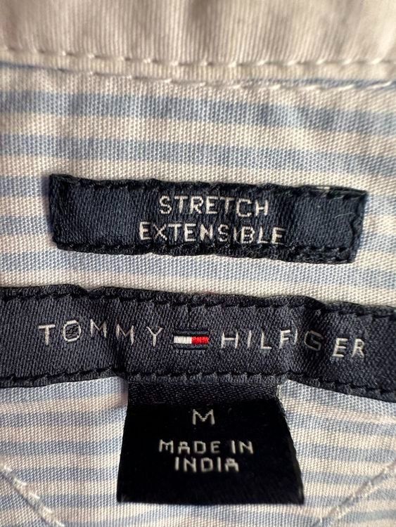 Tommy Hilfiger Camicette: Tommy Hilfiger Bluse, Gr. M, hellblau gestreift – Usato da Aarburg venduto da saluvava 2