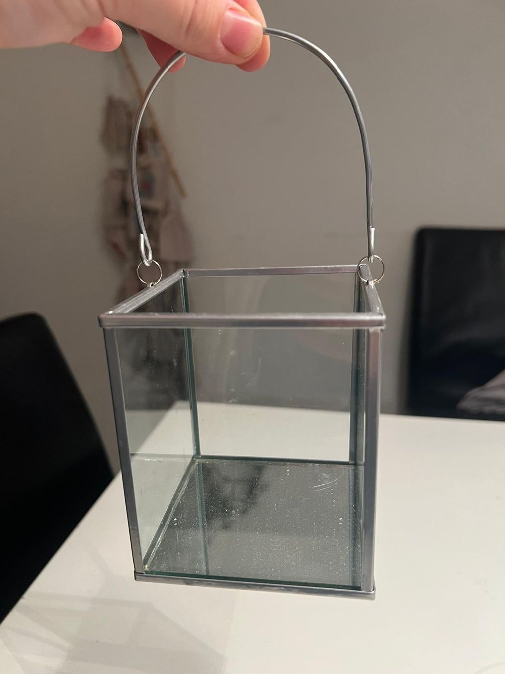Portacandele: 2 x Windlichter/Rechaudlämpchen Halter – Usato da Egg b. Zürich venduto da Brocki_Insel_Egg 1