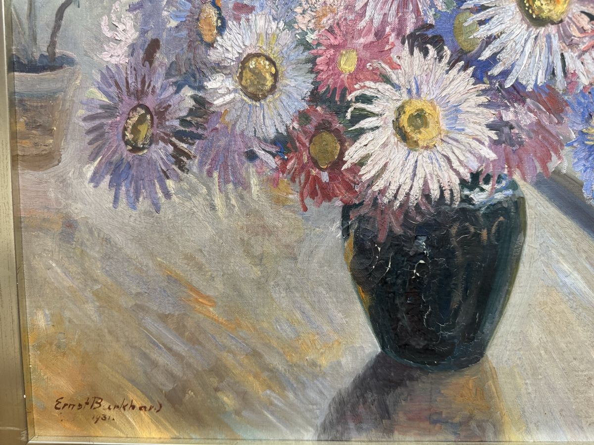 Dipinti: Blumenstillleben, Original Ölgemälde von Ernst Bunkhard 53 – Usato da Winterthur venduto da gue_yf9d 3