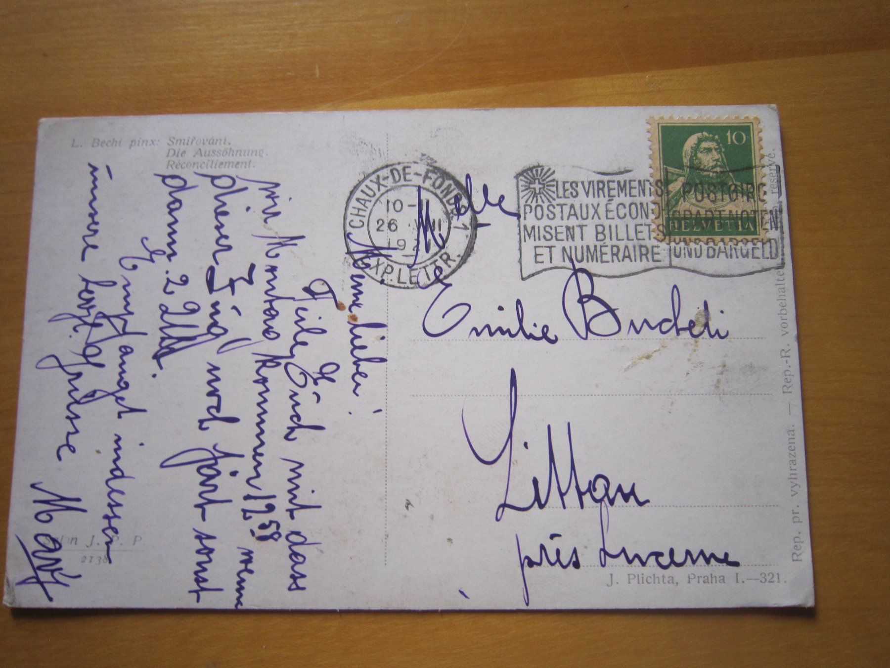 Cartoline postali: 8 Postkarte 1921 Paar – Usato da Gordola venduto da Polentaefung 1