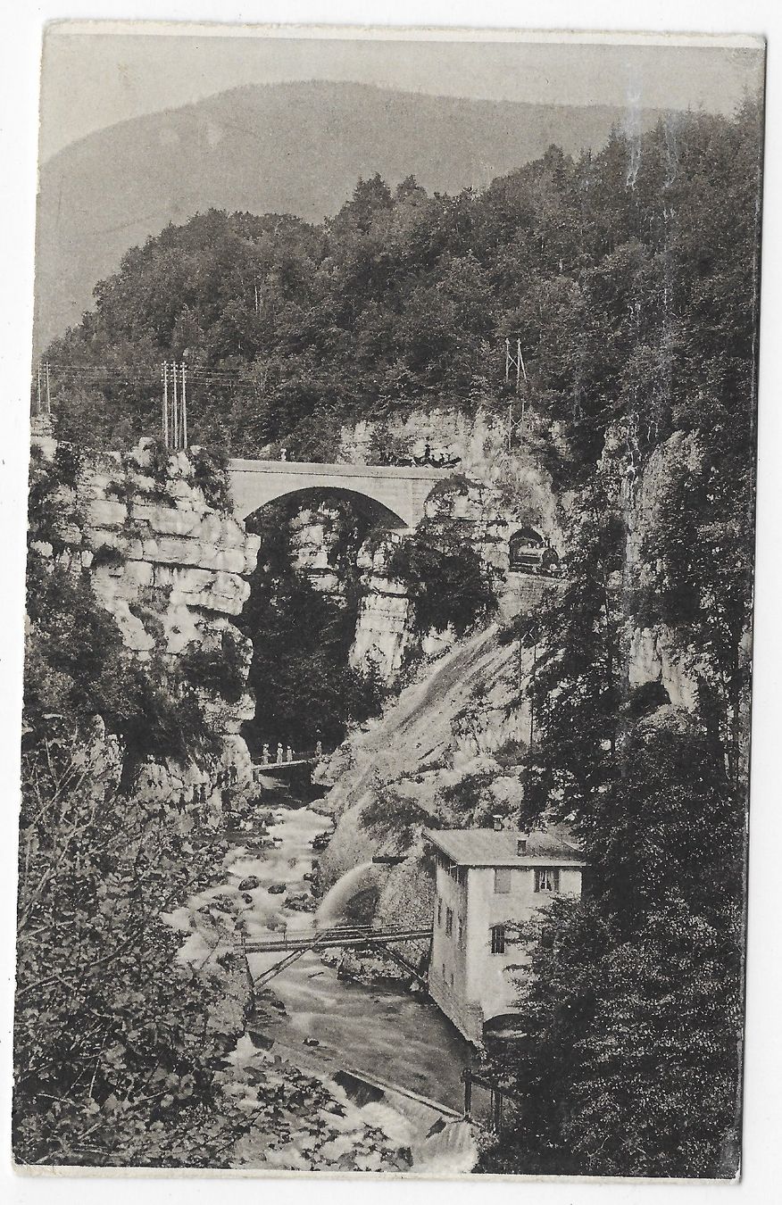Cartoline postali: Taubenloch Bözingen – Usato da Hefenhofen venduto da Richsalz