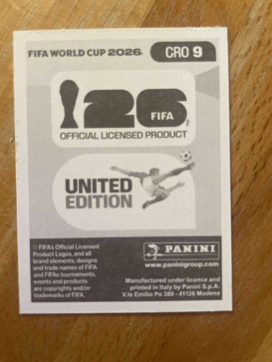 Panini Carte collezionabili: Luka Modrić, Panini 2026, CRO 9 – Nuovo e nell'imballaggio originale da Bubendorf venduto da ale_6fxg 1