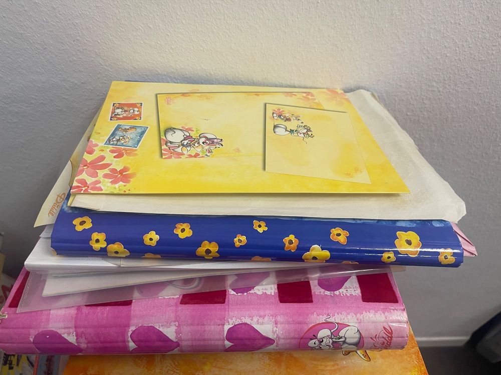 Diddl - Set Diddel Papier ganze Ordner voll über 200 Papiere (Gebraucht ...