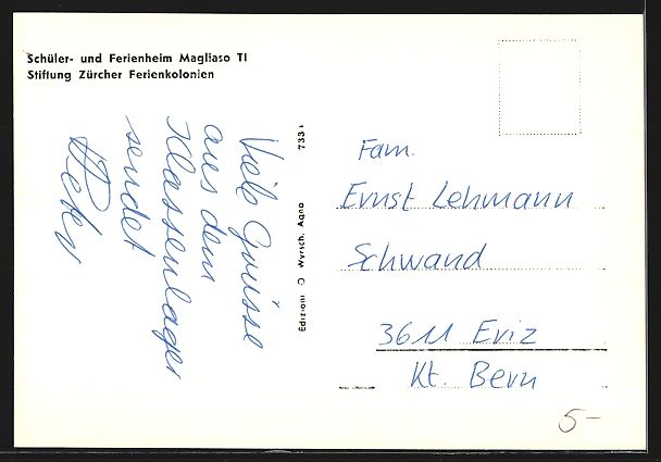 Cartes postales: Magliaso TI, Schüler- und Ferienheim, S – D'occasion à Berlin par bartko-reher 1