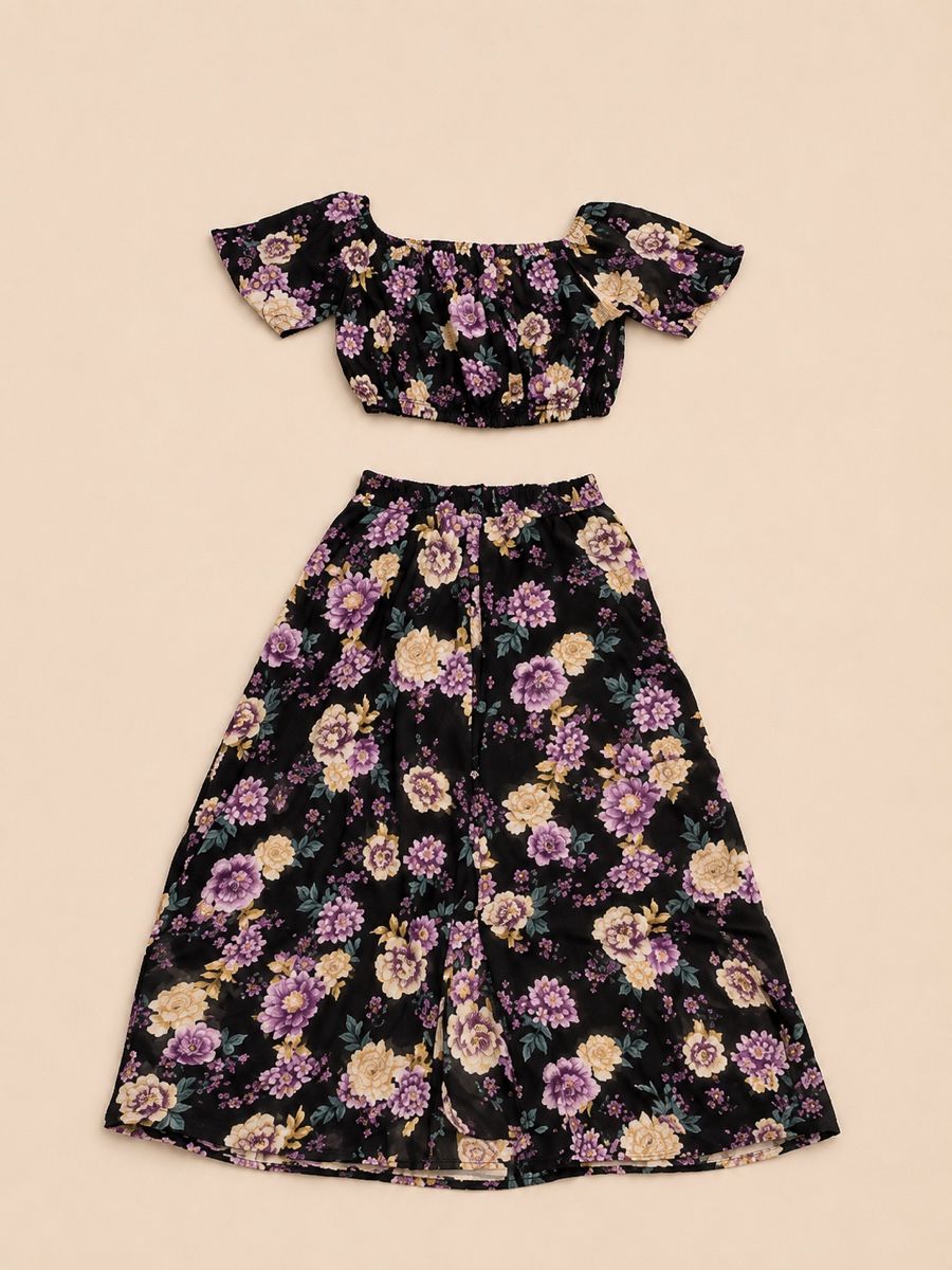 Gonne: ENSEMBLE FLEURI CROP TOP ET JUPE – Nuovo (secondo la descrizione) da Lausanne venduto da KeNaChic 1