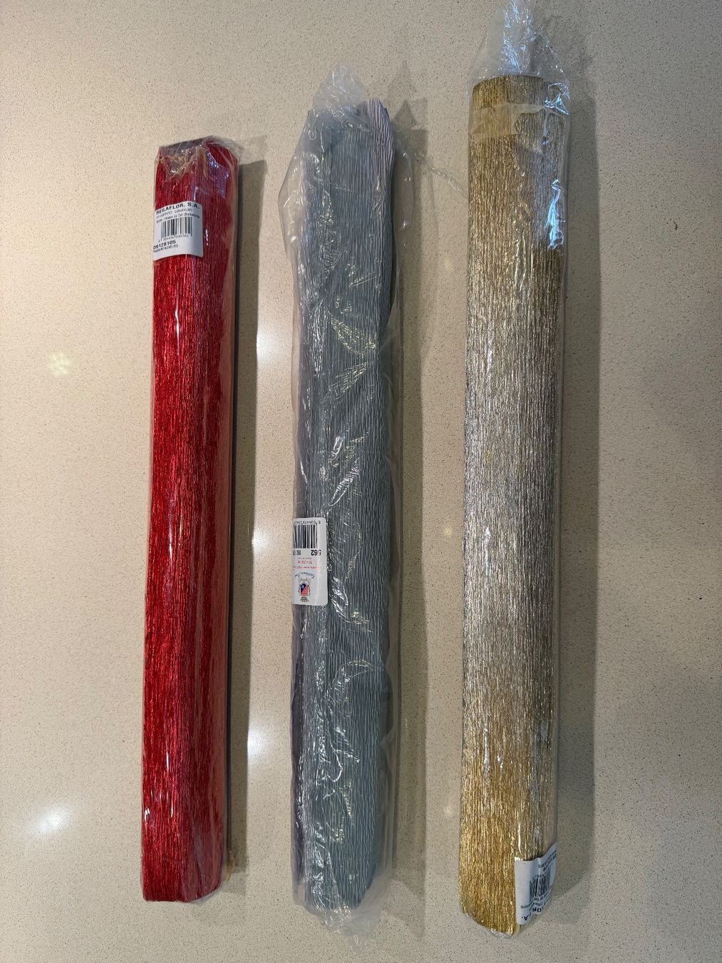 Tutte le decorazioni: 3 Rollen Papier für Floristik oder Dekoration – Usato da Würenlos venduto da JRP_71 2