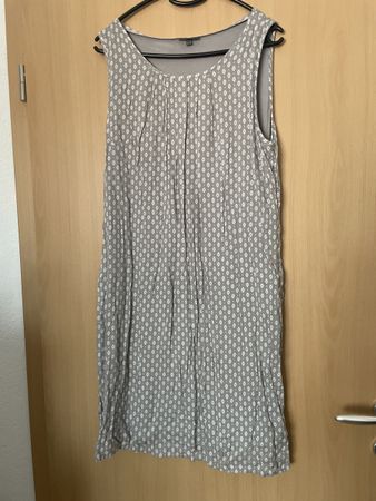 Street one Kleid aermellos Gr 40 hellgrau/ weiss