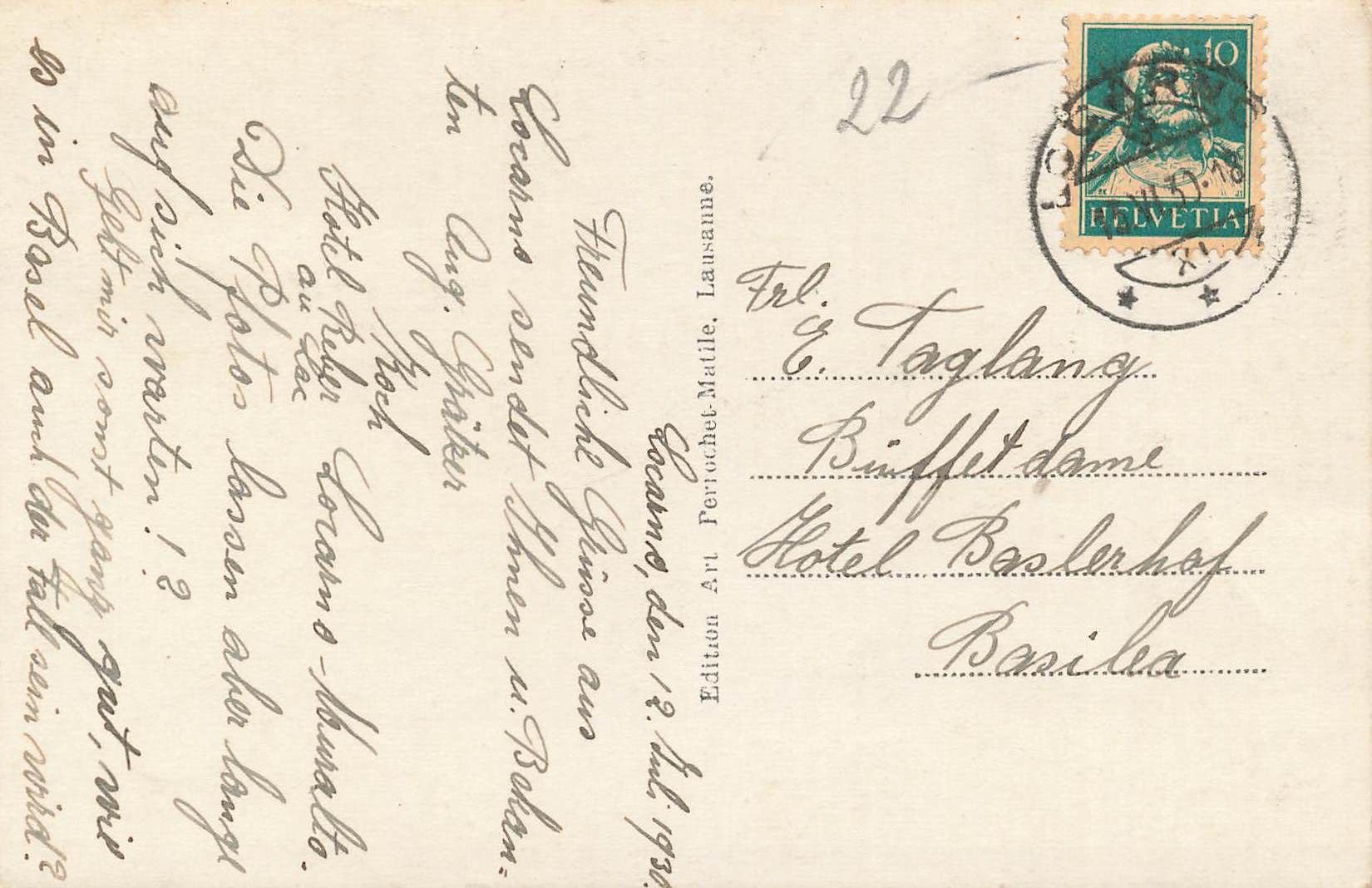 Cartoline postali: Locarno animata barca – Usato da Biasca venduto da Blenio71 1