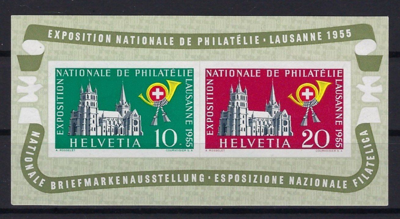 Tutti i francobolli: 1955 Lausanne Block postfrisch – Usato da Lunden venduto da Animus999