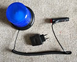 BLAU / DREHLICHT AUTO MIT STROM ADAPTER FÜR ZU HAUSE !!!