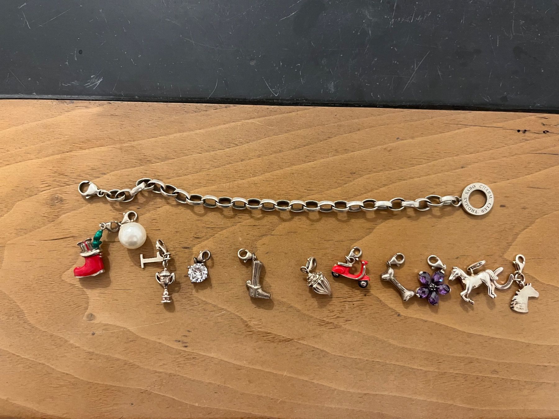Thomas Sabo Bracciali & Braccialetti: Thomas Sabo Charm Armband mit Anhänger – Usato da Zürich venduto da 00Charlie00